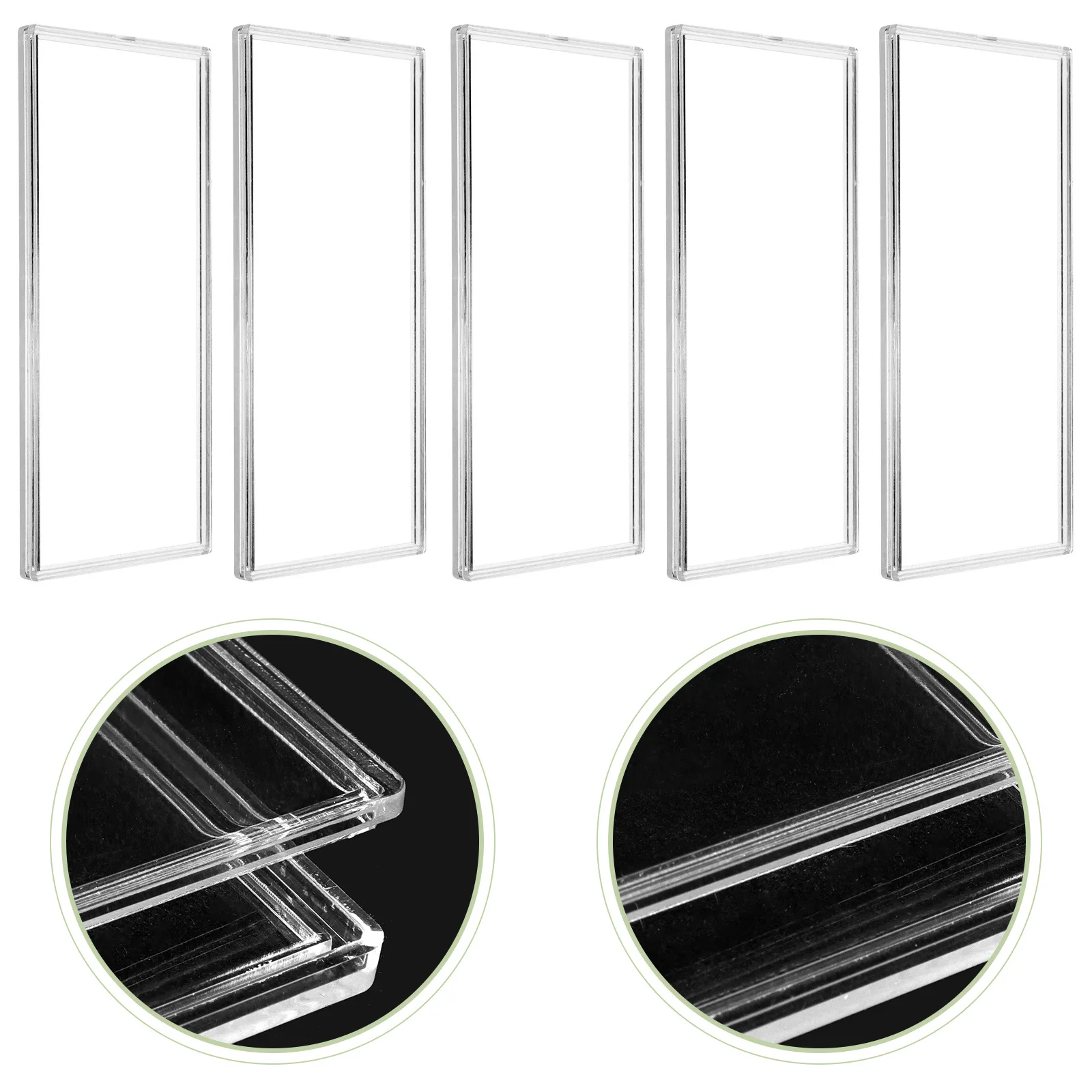 10pcs Paper Money Holders For Clear Banknote Organizer Transparent Storage Box Commemorative Notes Stamps