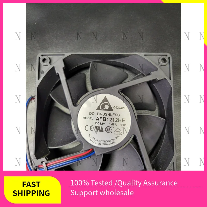 YJJ FOR DELTA FAN DC BRUSHLESS AFB1212HE DC12V 0.48A 3-WIRE 120x38mm New Open Box