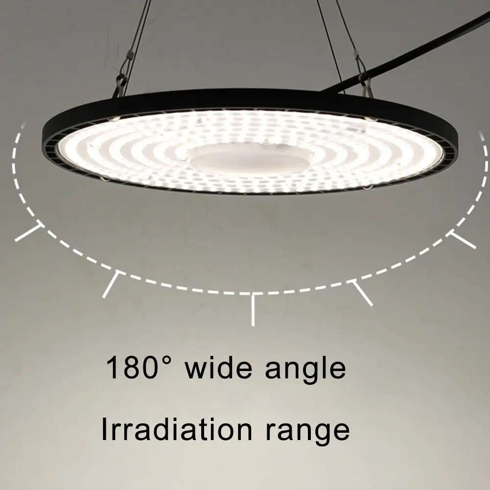 200/100W LED High Bay Light Lâmpada Industrial Garagem Armazém Luz Branca 6000K Fábrica de Mercado Comercial À Prova D 'Água