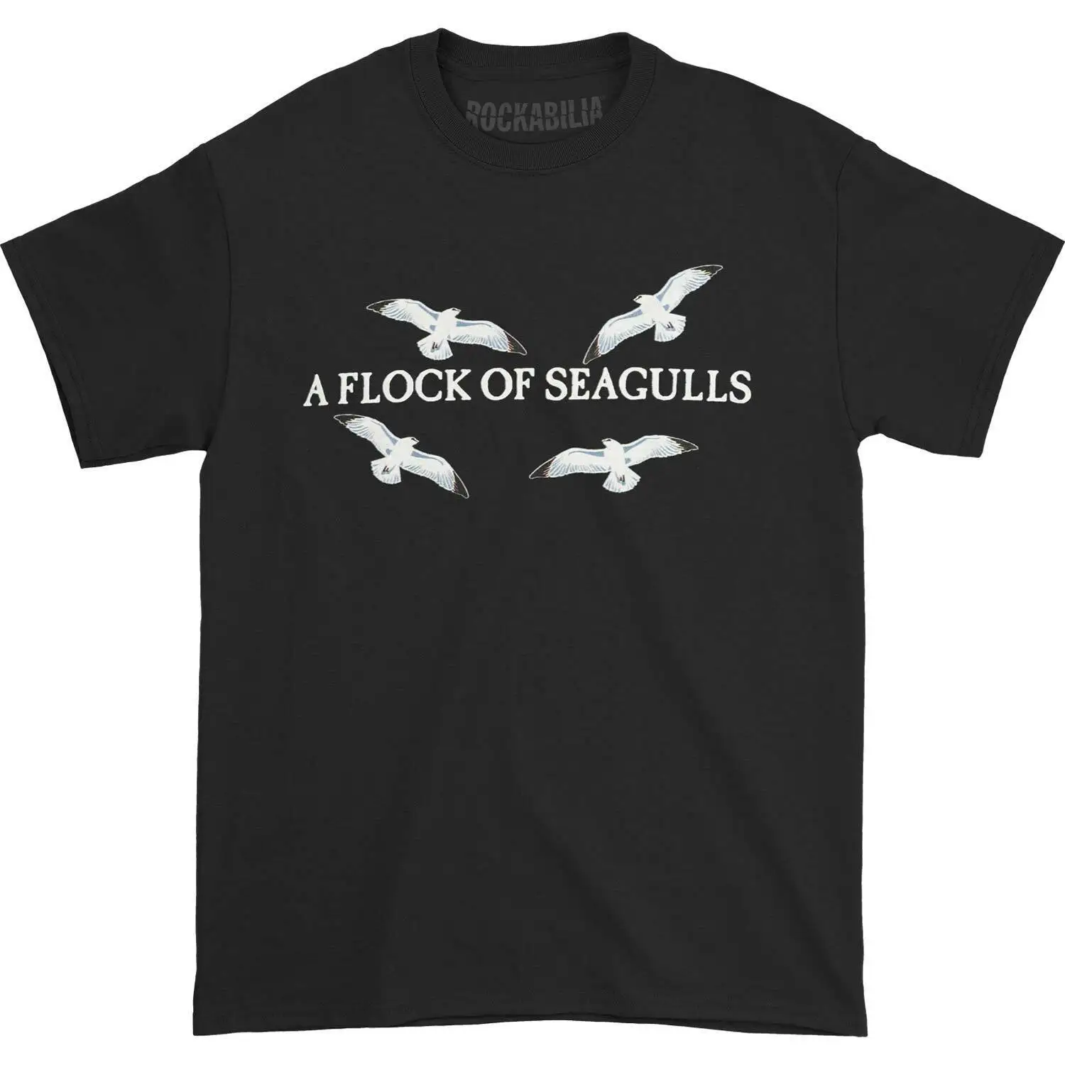 Men'S A Flock Of Seagulls T Shirt Xxx Large Black