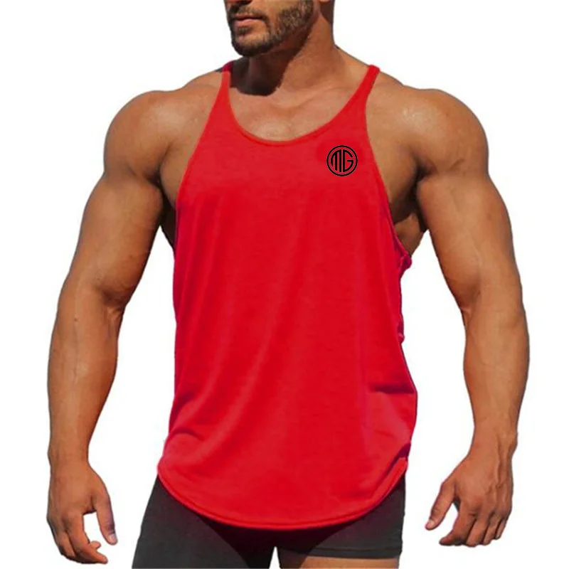 Thin Suspenders Breathable Vest Fitness Bodybuilding Shirt Men Cotton Fitness Sleeveless Sweatshirt Gym Sport Casual T-shirts