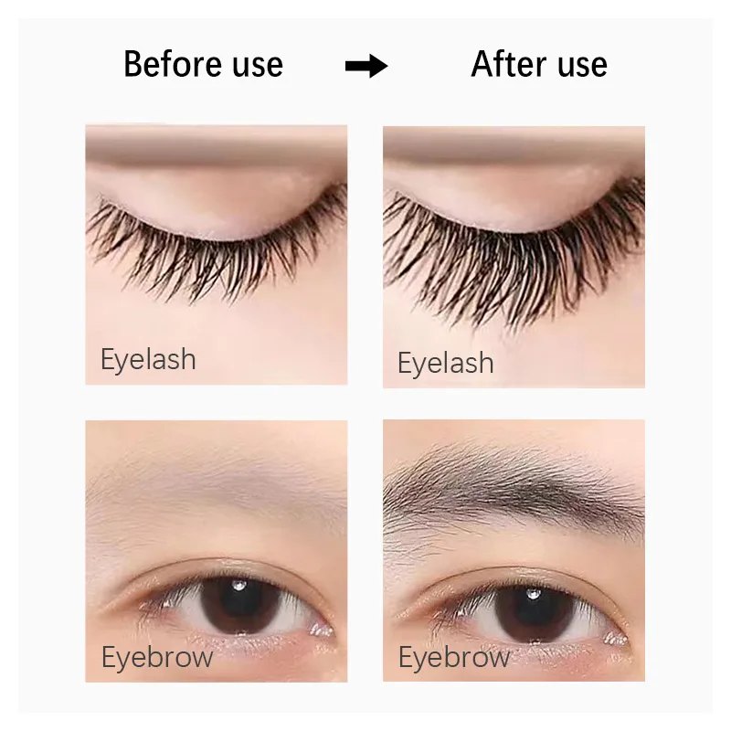 NATUHANA Eyelash Growth Serum Fast Eyelash Enhancer Longer Fuller Thicker Lashes Eyelashes Eyebrows Enhancer Eyelash Makeup Tool