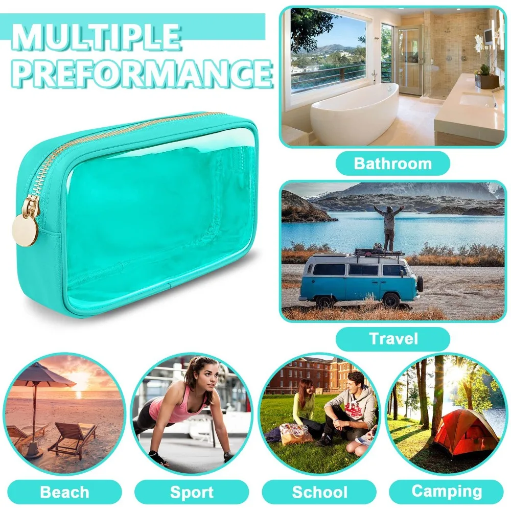 New Pvc Cosmetic Bag Large Capacity Storage Makeup Bag Shell Transparent Toiletry Bag Travel