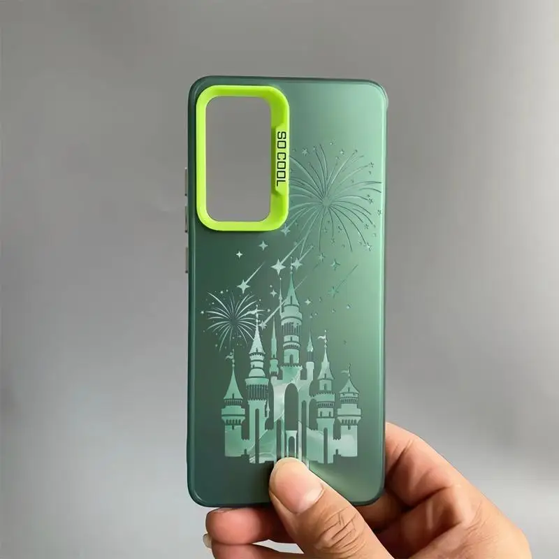 Disney Fireworks Castle Case for Samsung Galaxy S23 Ultra S20 FE S24 Ultra Note 20 S20 S22 Plus S21 FE Soft Luxury Cover