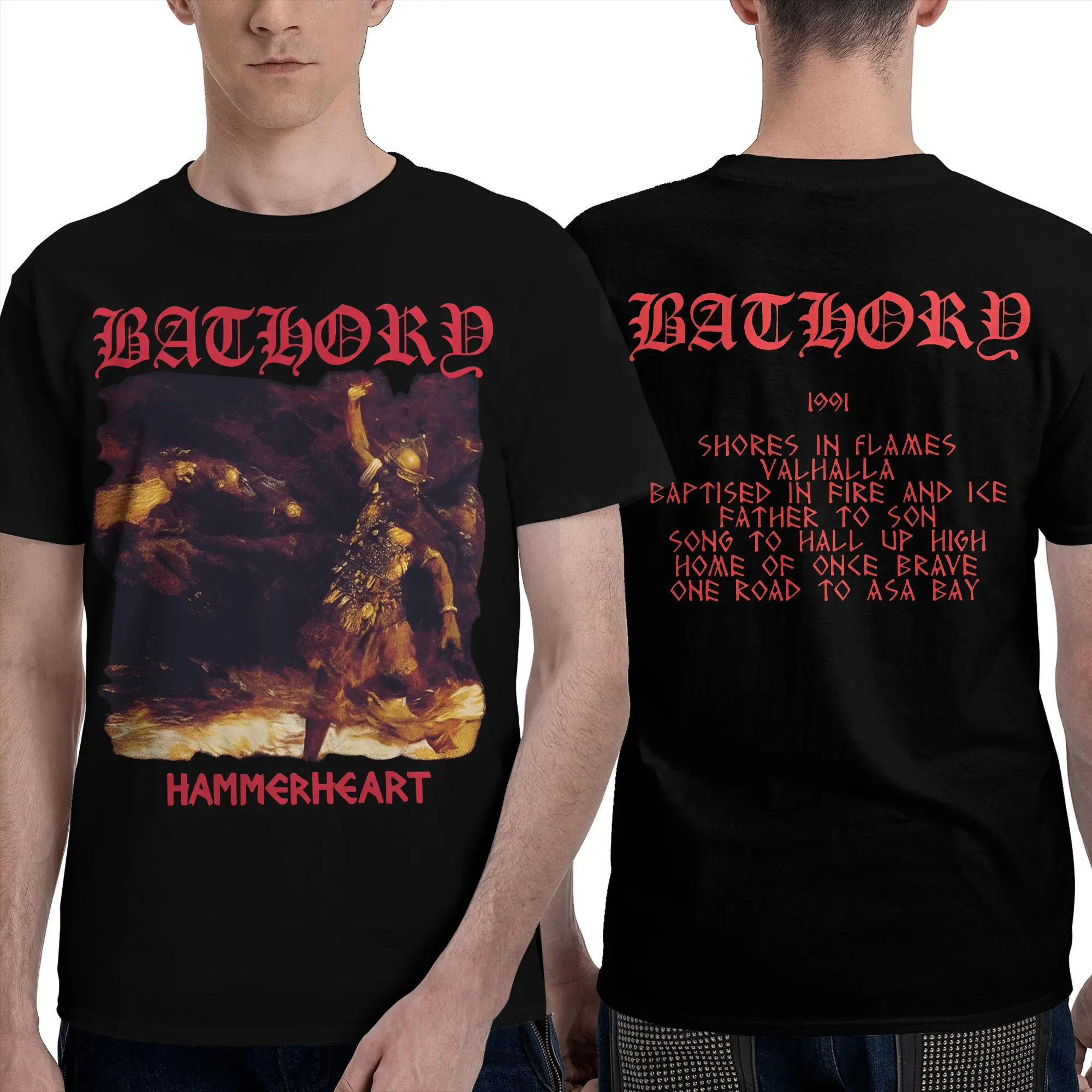 

Мужские футболки Crazy Bathory, хлопковая футболка с круглым вырезом, черная металлическая футболка с короткими рукавами, летняя одежда