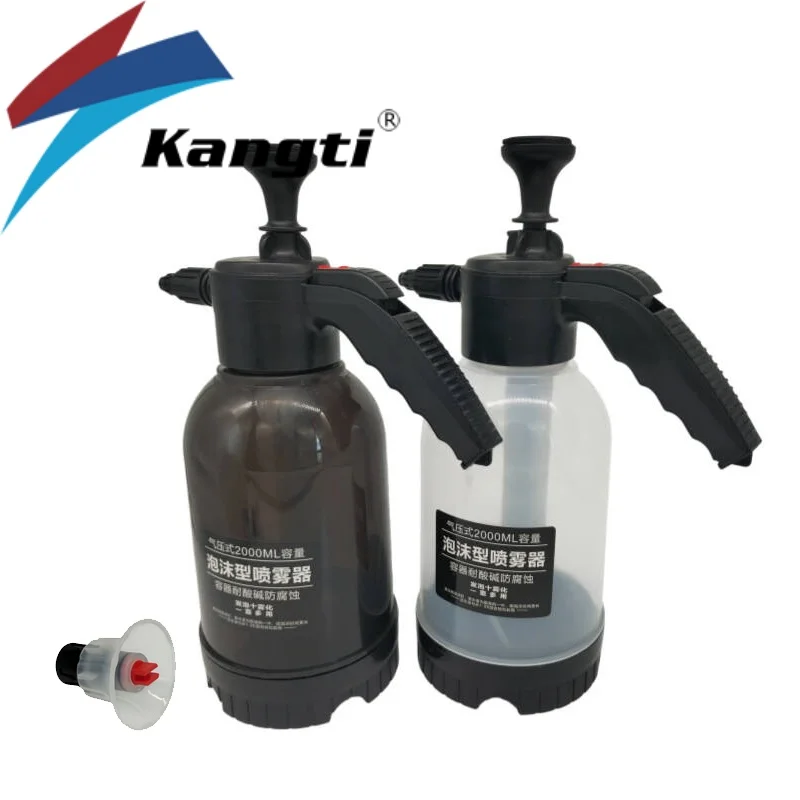 kangti-2l-泡噴霧器洗車手持ち泡缶空気圧噴霧器プラスチック消毒水ボトル車のクリーニングツール