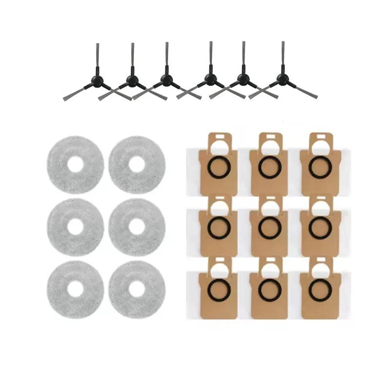 21 шт. для самоопорожняющегося робота Jonr P20 Pro, вакуумная боковая щетка, тряпка, мешок для пыли, запасные части для чистки, ПРОДАЖА