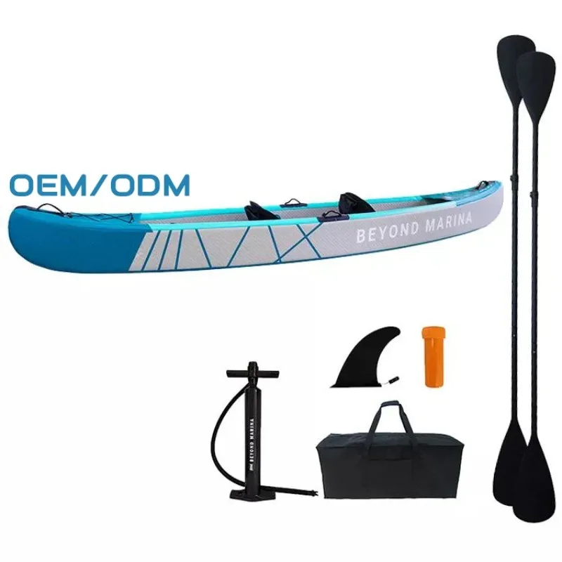 Kayak de autoadhesivo K1 K2, Kayak inflable hinchable para 2 personas, canoa de punto de caída barata, Gonfiabil para 3 personas, Barco Caiaque