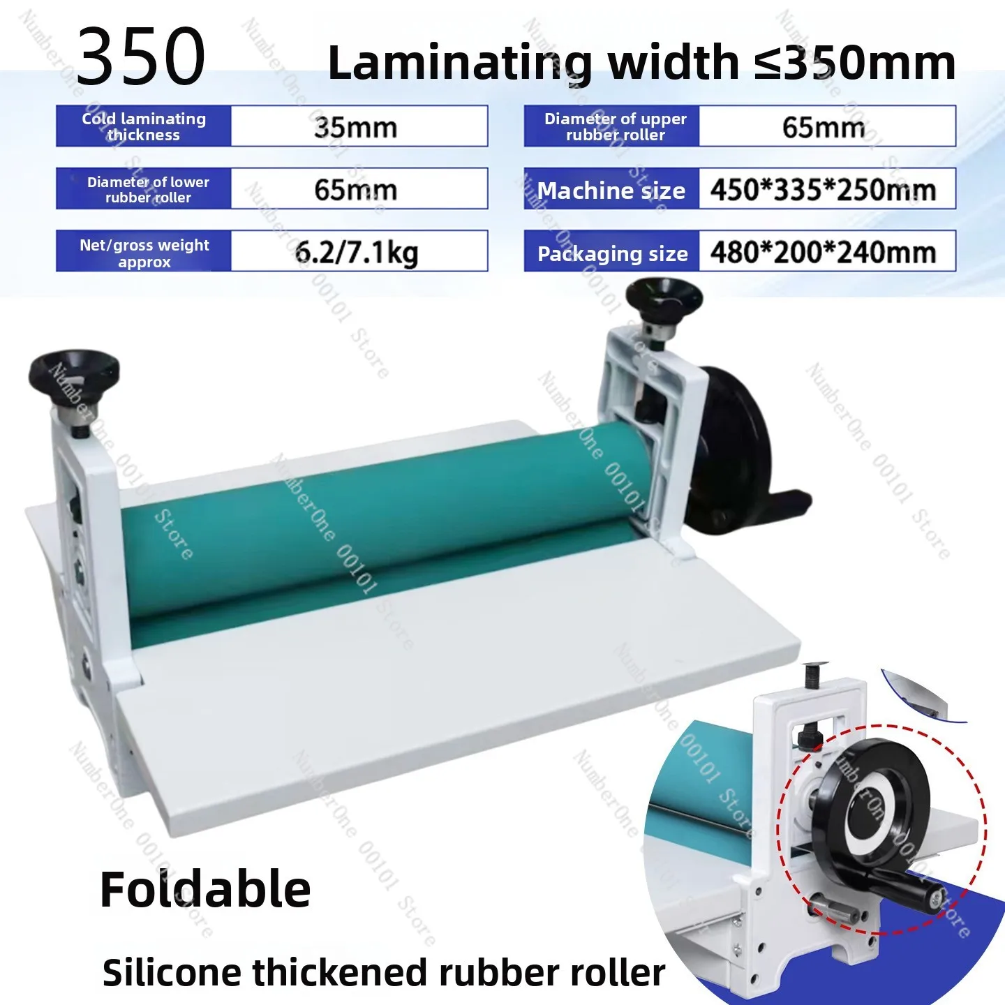 LBS350 Manual Cold Laminator Desktop Manual Cold Laminator Laminating Machine Laminating Press KT Board Laminator
