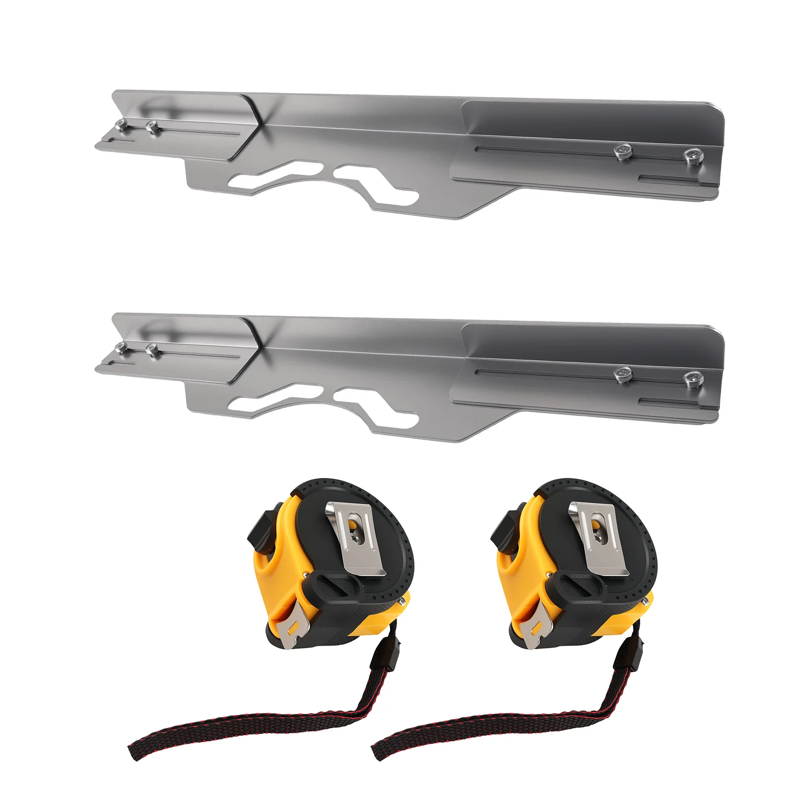 

Набор из 2-х калибровочных пластин для выравнивания колес из углеродистой стали с рулеткой