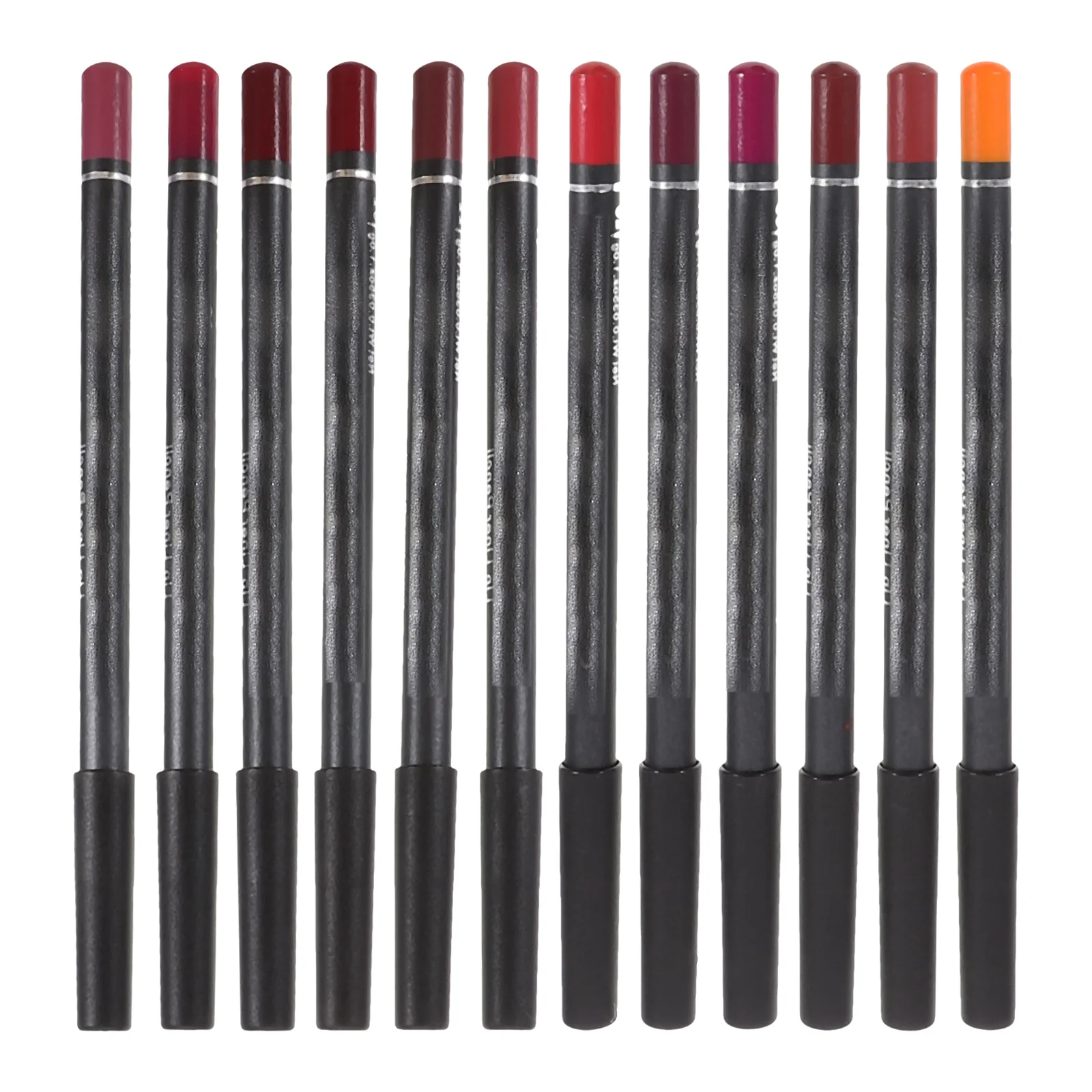 

12Pcs Lip Liner Set Waterproof Makeup Supplies Long-Lasting Natural Stereo Look 12 Colors Lip Liner Makeup Supplies