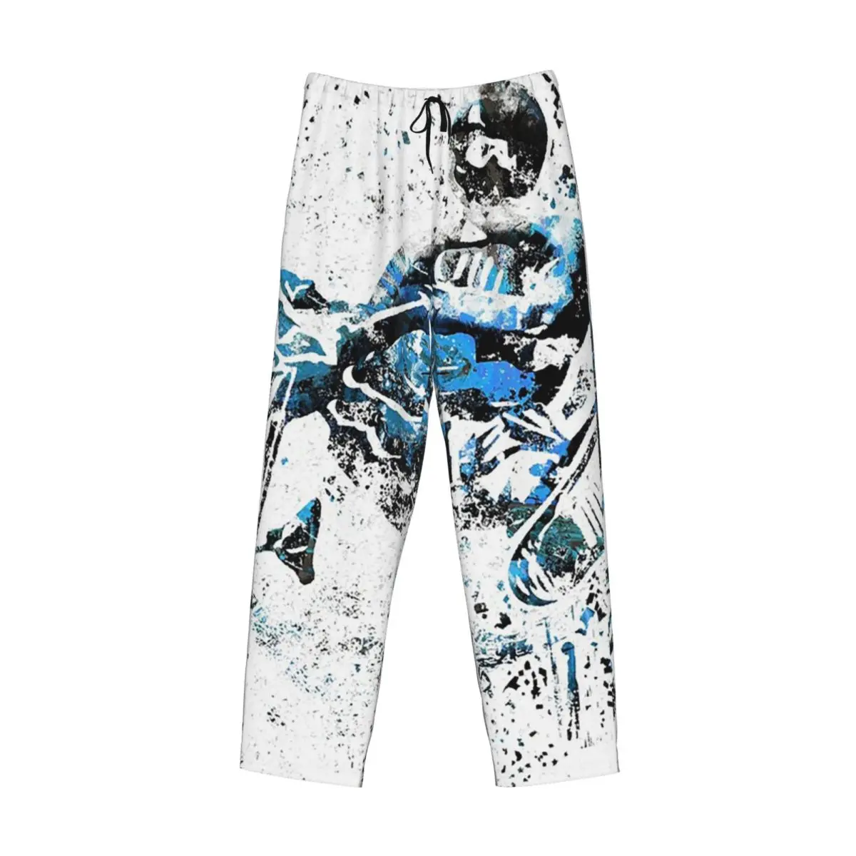 Custom BMX Rider BMX Bike Pajama Pants Men Sleepwear Sleep Lounge Bottoms with Pockets