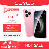 SOYES XS15 Pink Mini Smartphone Android 8.1 For Girls 3.0 Inch Display Android 8.1 2GB RAM 16GB ROM Dual SIM Standby Play Store