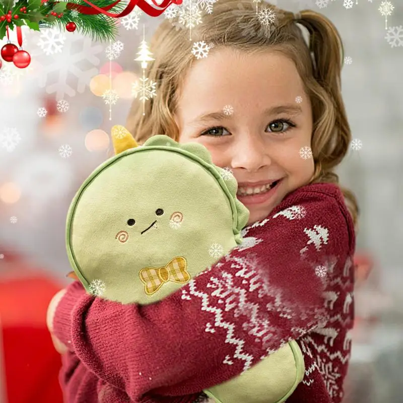 Gingerbread Man Plush Toy Christmas Dinosaur Design Plush Pillow Gingerbread Man Pillow Stuffed Christmas Toys For Sofa Bed