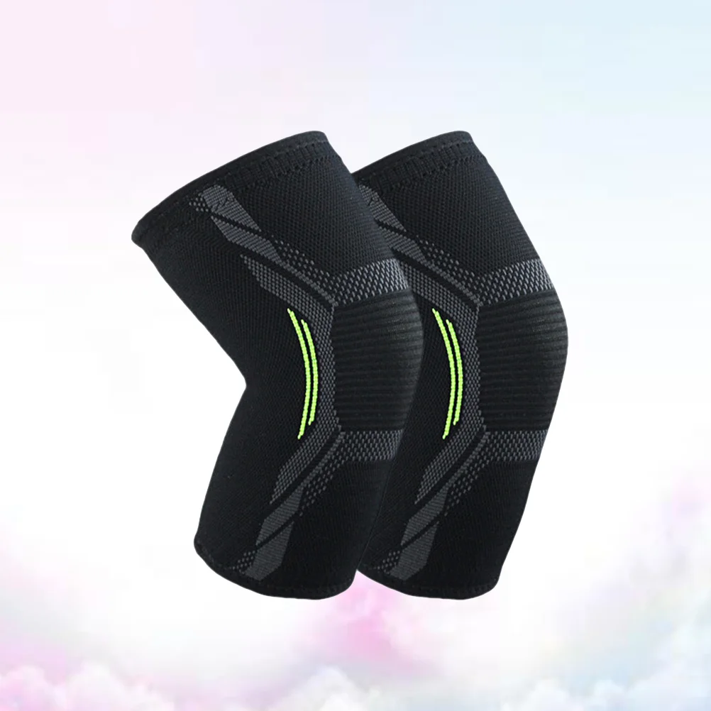 

2Pcs Non-Slip Sports Knee Brace Premium Elastic Breathable Protector for Basketball Football Hiking Injury Support Leg Sleeve