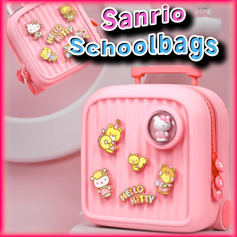 

Kawaii Hello Kitty Kids 3D Waterproof Schoolbags Sanrio Anime Cute Girls Fashion Children's Kindergarten Backpack