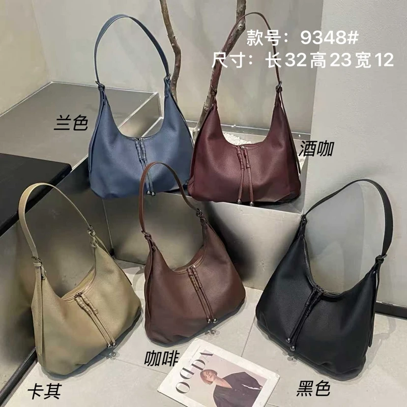 

Shoulder bag for women in 2025 new top layer cowhide bag for women fashionable casual versatile large capacity shoulder bag