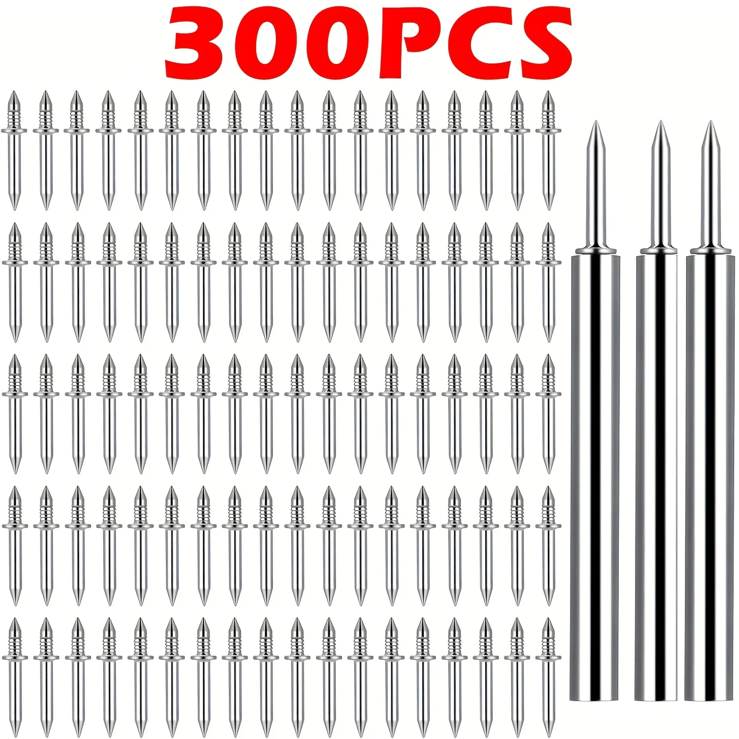 200pcs Double-Head seamless nails Wood Nail Fastener Skirting Thread Seamless Nail For Skirting Line Wood Cement Hardware ﻿