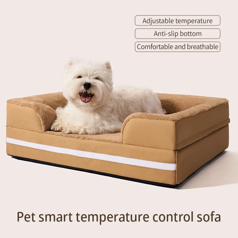 High Quality Heat Cold Temperature Smart Cat Beds Comfortable Cat Nest Square Pet Sofa Bed