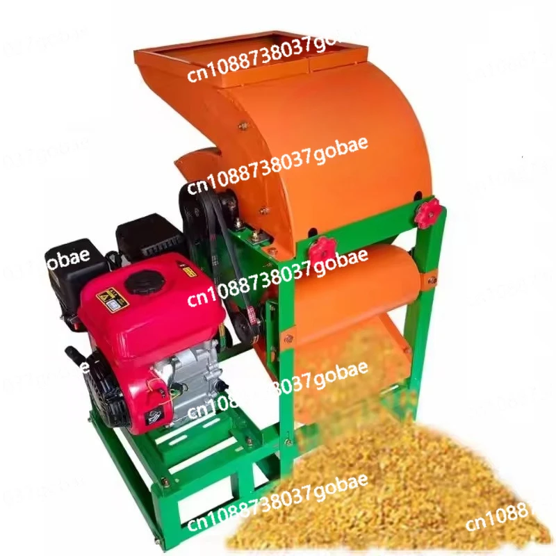 Máquina trilladora de maíz sin pelar, máquina automática de pelado y trillado de granos bifásico de 220V