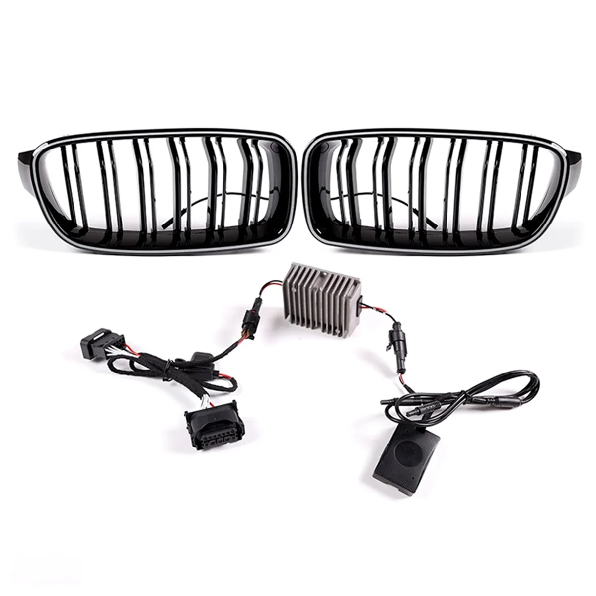 Front Kidney Grille Grill with LED Light for 3 Series F30 F31 F35 2012-2019 Accessories 51130054493 51130054494