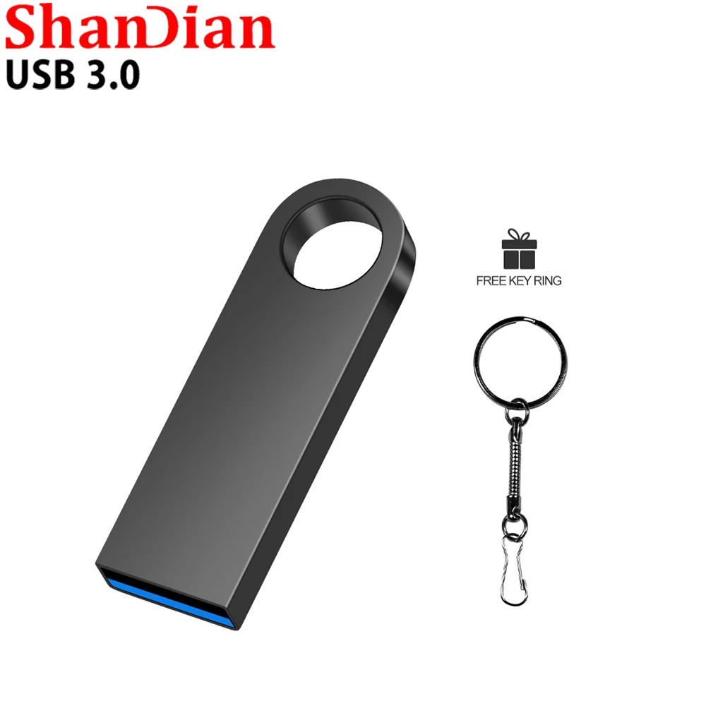 Hot Sale Metal 3.0 USB Flash Drive 128GB High Speed Pen Drive 8GB 16GB 32GB 64GB Memory U Stick   Pendrive Gifts Key Chain