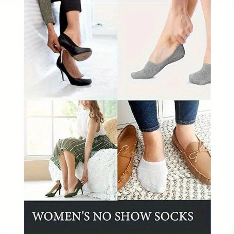 6 Paar Damen-Sommer-Socken aus dünnem, atmungsaktivem Mesh, feuchtigkeitsableitende Baumwolle, einfarbig, niedrig geschnitten, leicht, lässig, kurze Bootssocken – Detail 9