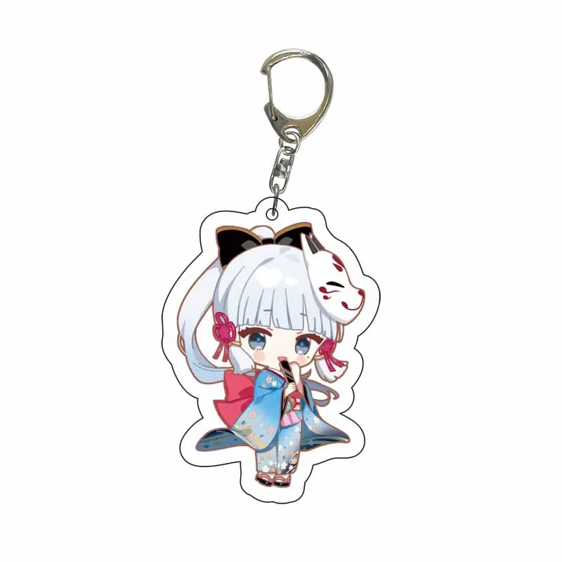 Genshin Impact Lumine Aether Paimon Kamisato Ayaka Kamisato Ayato Keychains Accessories Cute Character Backpack Pendant Gifts