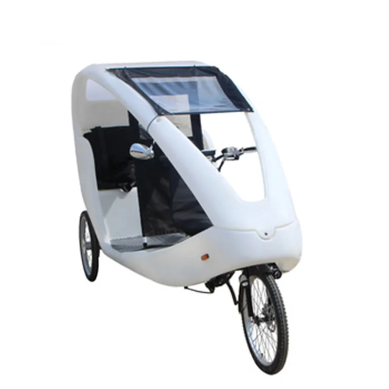 Tendenze elettrico adulto triciclo mobilità Scooter Mini Tuk Tuk Car Science designen Trike Taxi risciò veicolo 3 ruote bici