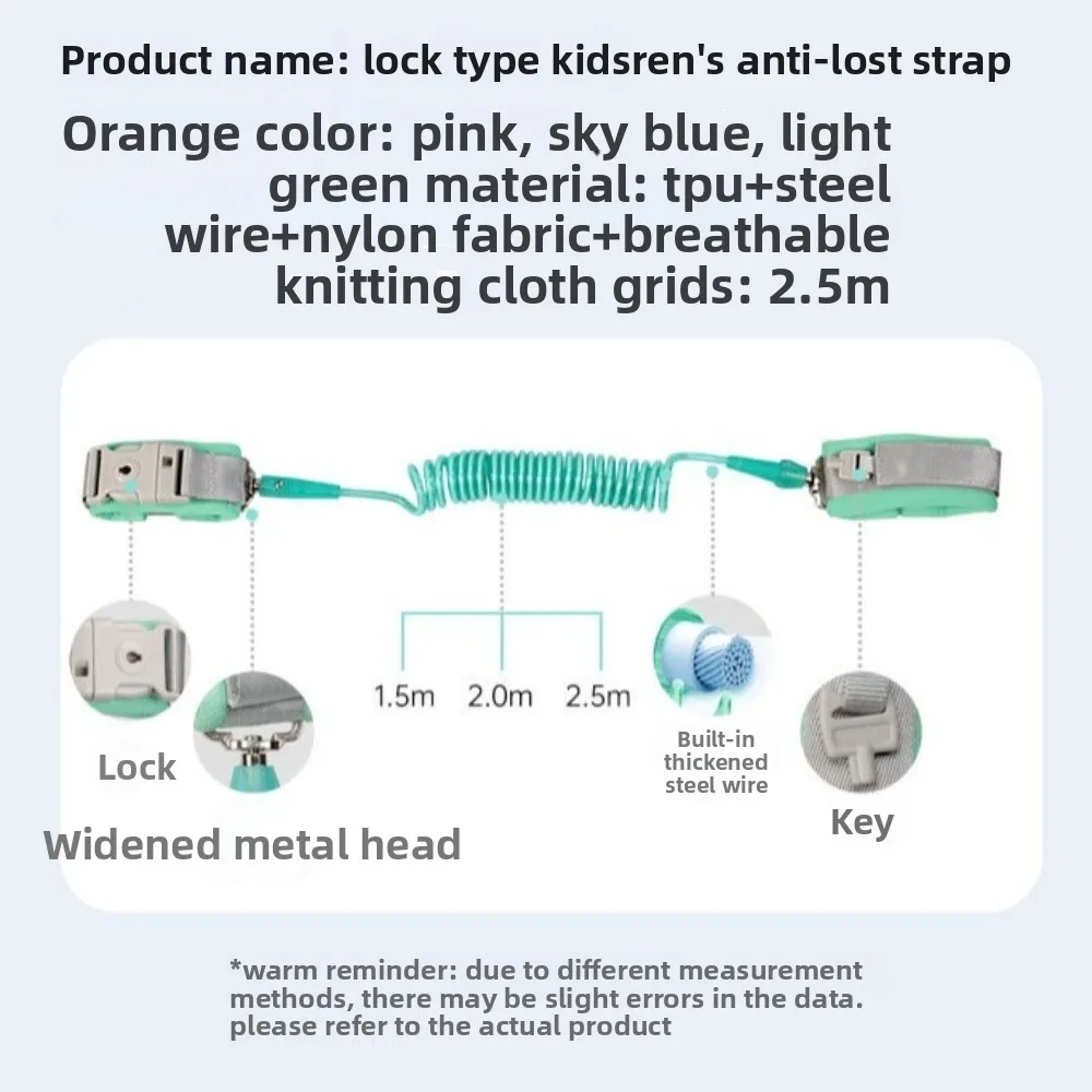 corda-de-tracao-para-bebes-em-fio-de-aco-respiravel-macia-anti-perda-pulseira-confortavel-com-desbloqueio-por-inducao-magnetica