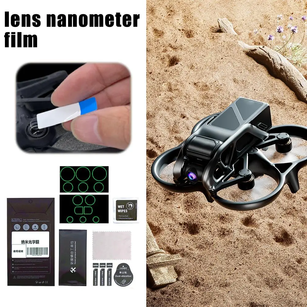  for dji AVATA 2/For Goggles 3 Drone Protective Film Sensor Glasses Protective Anti-scratch Film Lens Film Protective Acces S9N6