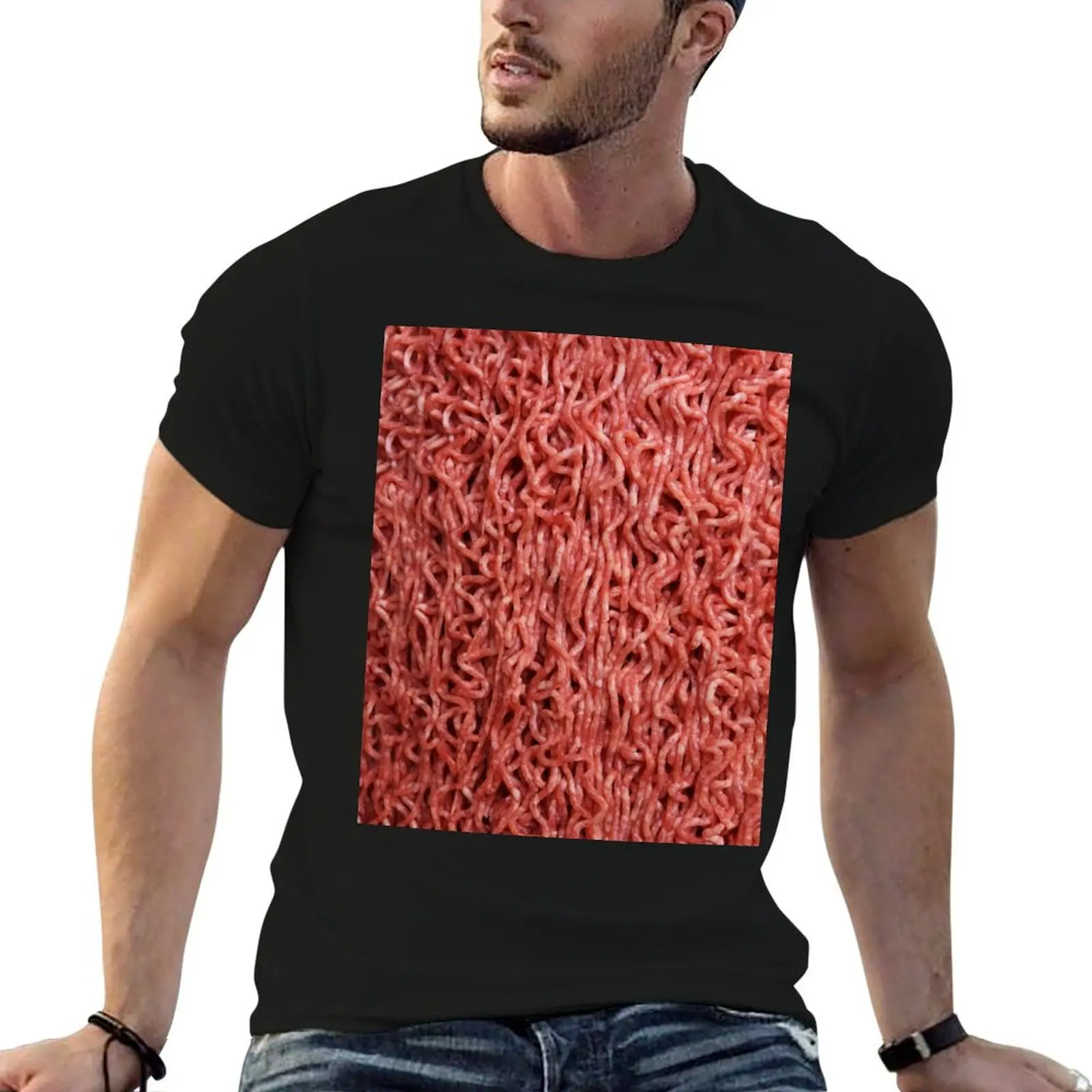 Raw Ground Beef T-Shirt anime stuff animal prinfor boys cute clothes oversizeds luxury clothes men