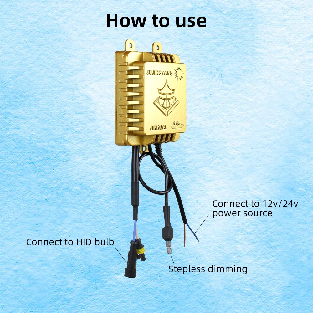 Xenon HID Ballast Current Stabilizer 500W 1000W Electronic Ballast 12V Flashlight Controller Reactor 24V Stepless Dimming