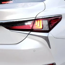 For 2018 2019 Lexus ES 200 260 300h ABS Chrome After Rear Tail Lights Lamp Covers Frame Trim Car Quality Styling Sequins 4pcs