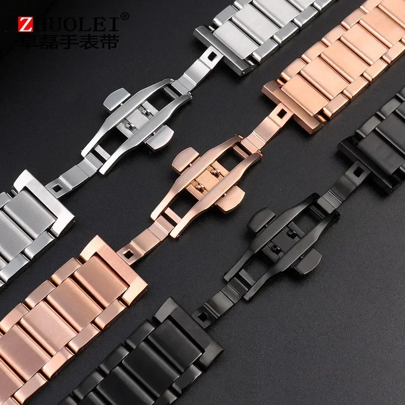 27*19 مللي متر الفولاذ المقاوم للصدأ حزام ل HUBLOT الكلاسيكية الانصهار الانفجار الكبير حزام (استيك) ساعة سوار إكسسوارات حزام الساعات مقاوم للماء