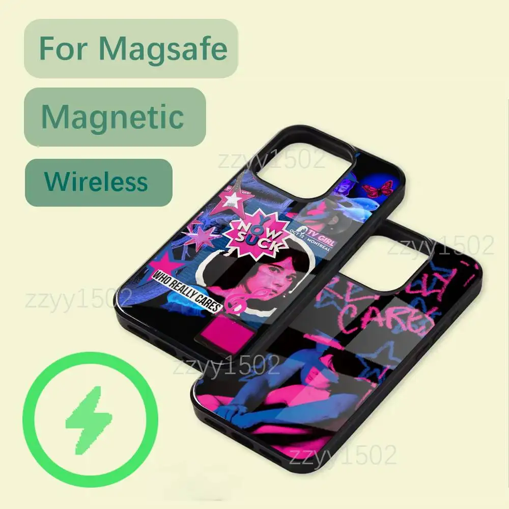 

T-TV Girl Band Phone Case For iPhone 17,16,15,14,13,12,11,Pro,Max,Plus,Mini,SE4,E Magsafe Wireless Charging