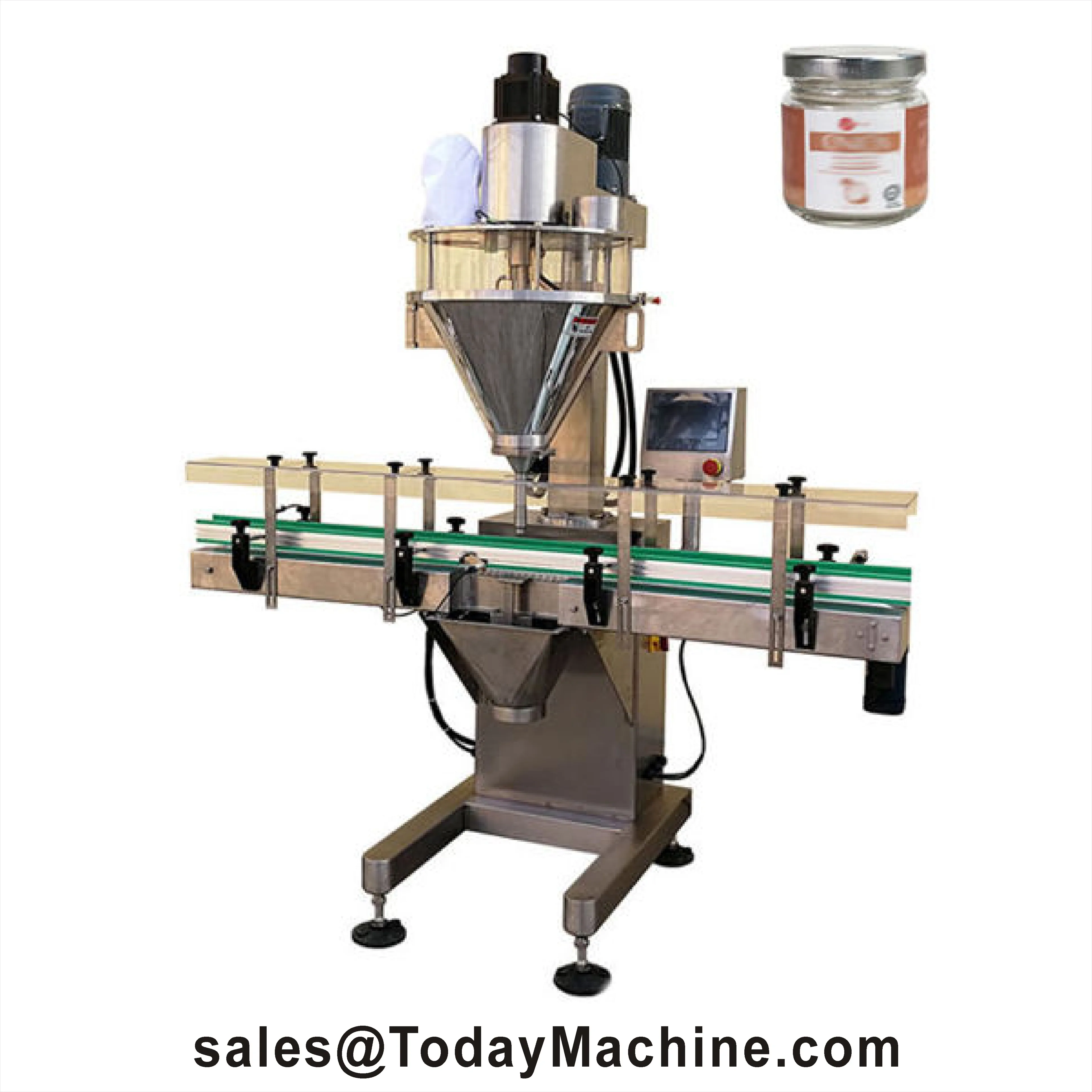 Electric One-Line Food Powder Filling Machine Quantitative Bottling Labeling for Coffee Powder Cans Paper Pump