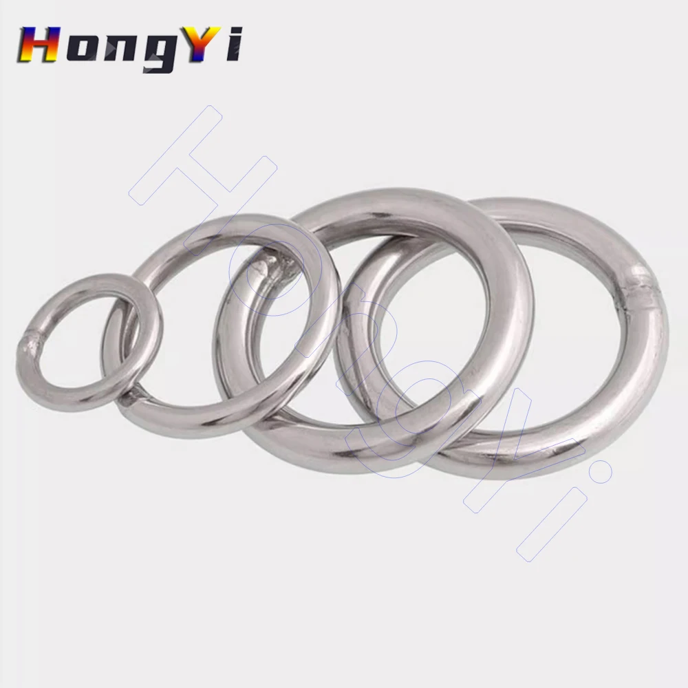 304 Rvs Ringen Metalen O Ring Massief Lassen O-Ring Roest-Proof Cirkel Ring Voor Macrame Boot Hangmat Yoga Rings Hanger