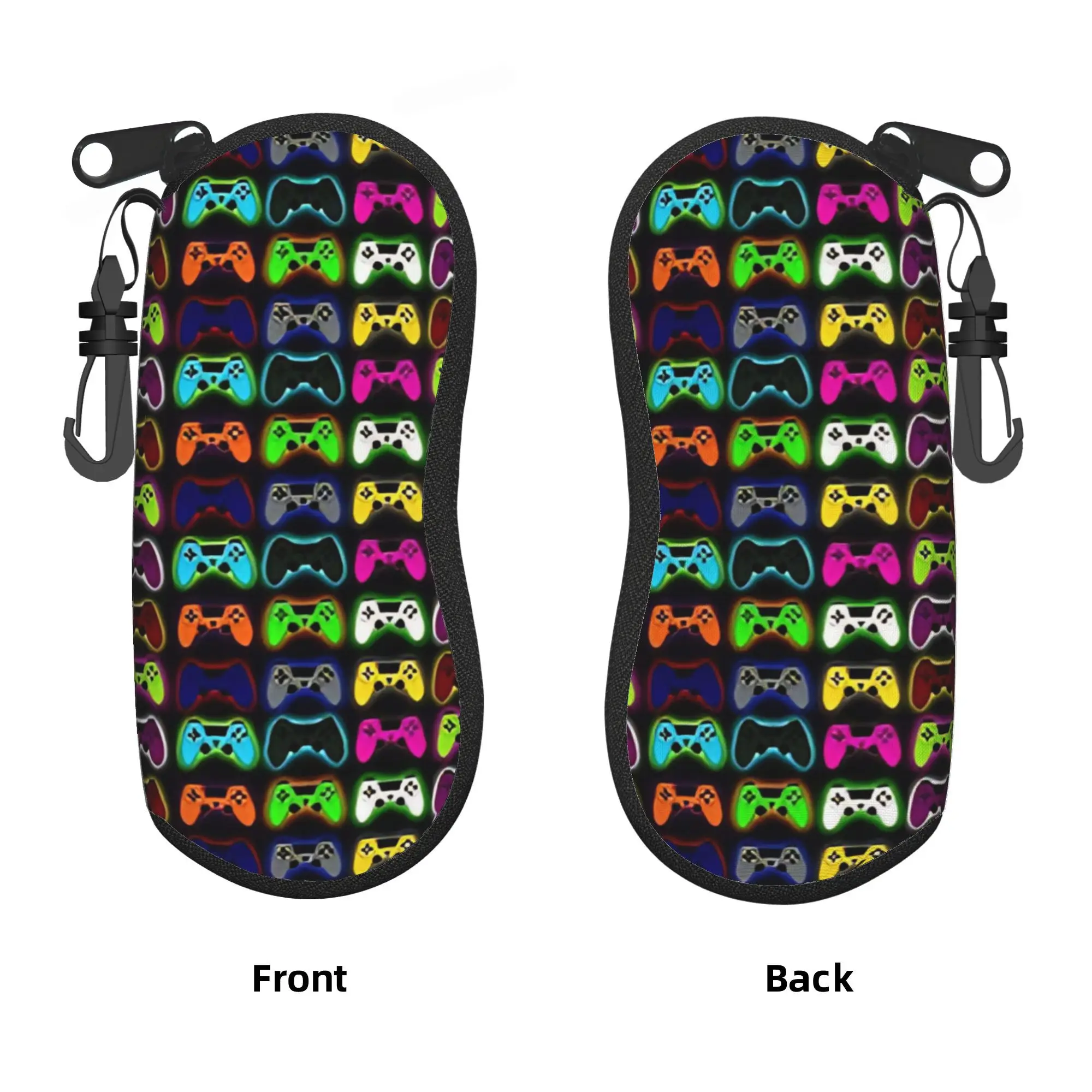 Game Controllers Glasses Case Cover  Print Sunglasses Case Fashion Outdoor Eyeglass Cases Cover Unisex Eyewear Bag