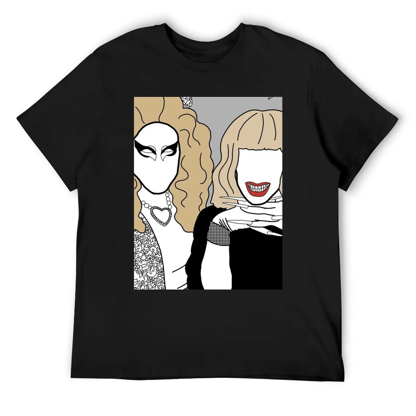 

Футболка Trixie and Katya, футболки для спортивных болельщиков, забавные футболки с мемми, простые черные футболки для мужчин