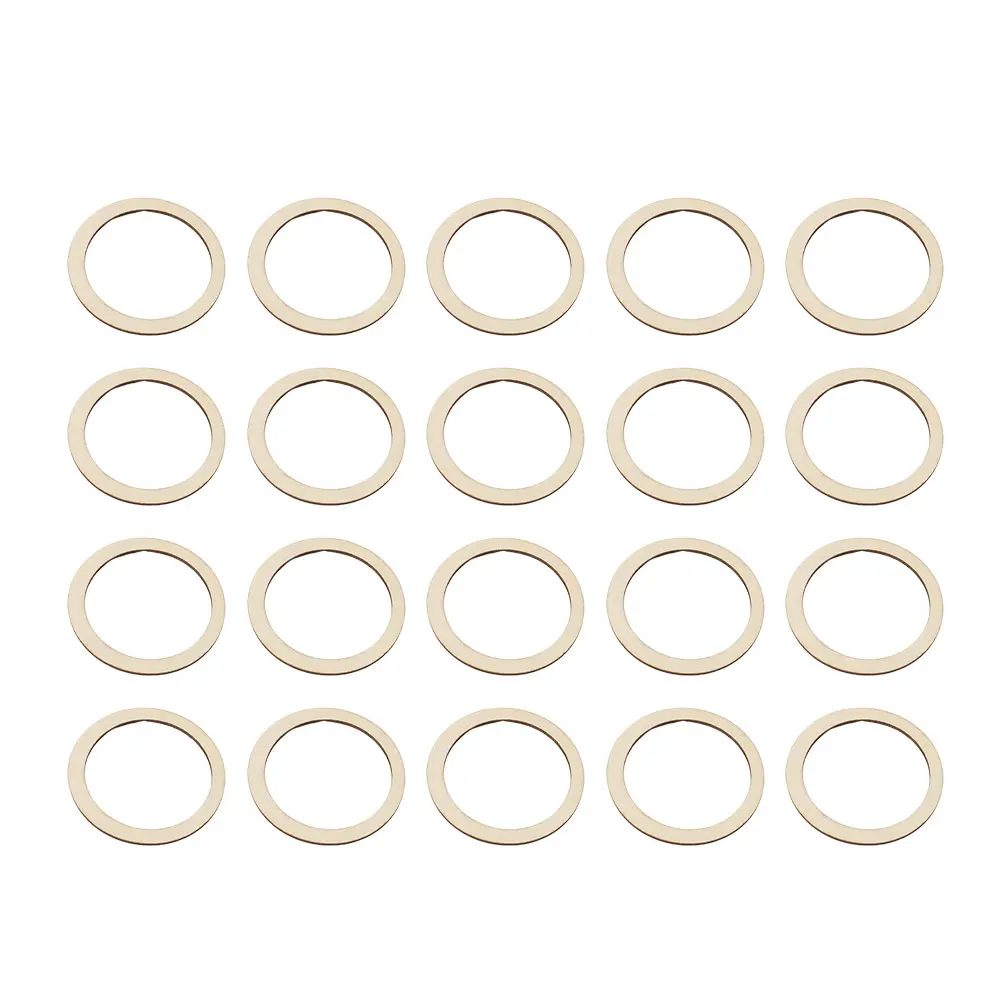 

100 Pcs Round Wood Circle Wooden Discs Smooth Edge DIY Craft Accessories Jewelry Making Pendant Sewing Supplies