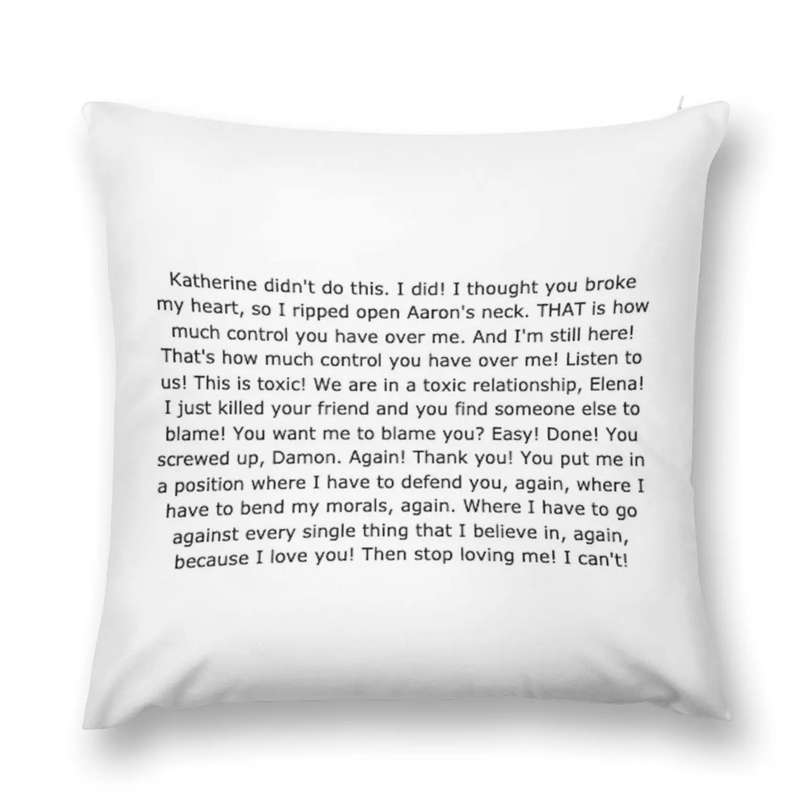 

Iconic Delena Fight Scene Throw Pillow sleeping pillows Throw Pillow Covers home decor items Cushions pillow