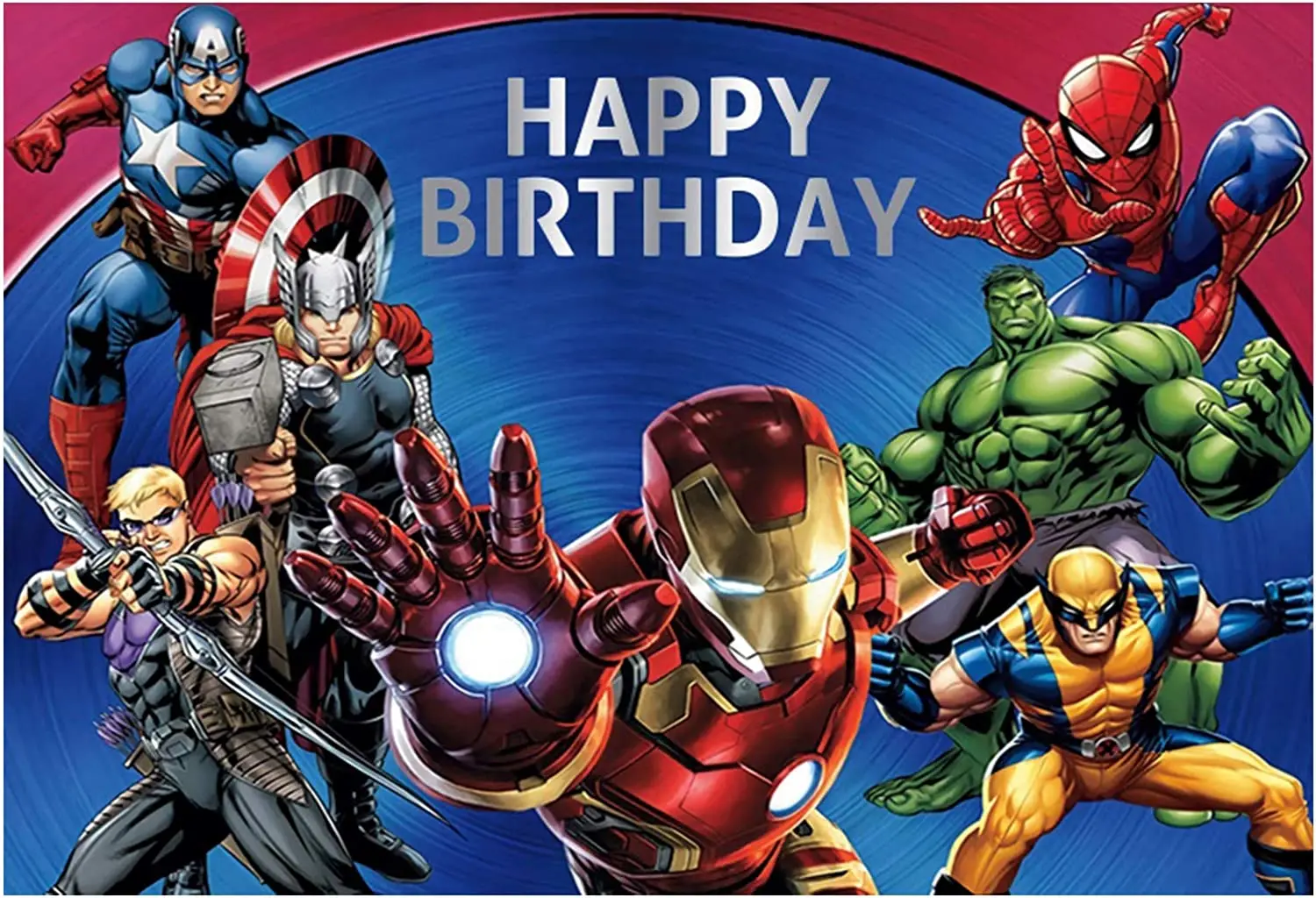 MARVEL Superhero Birthday Party Backdrop for Birthday Party Wall Party  Birthday Birthday Party Decorations Photography Banner