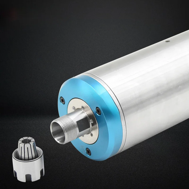 محرك مغزل عالي السرعة 1.5 كيلو وات 15000 دورة في الدقيقة لجهاز التوجيه باستخدام الحاسب الآلي وآلة نقش الحجر، تغيير الأداة اليدوية، محرك تيار متردد ثلاثي الطور