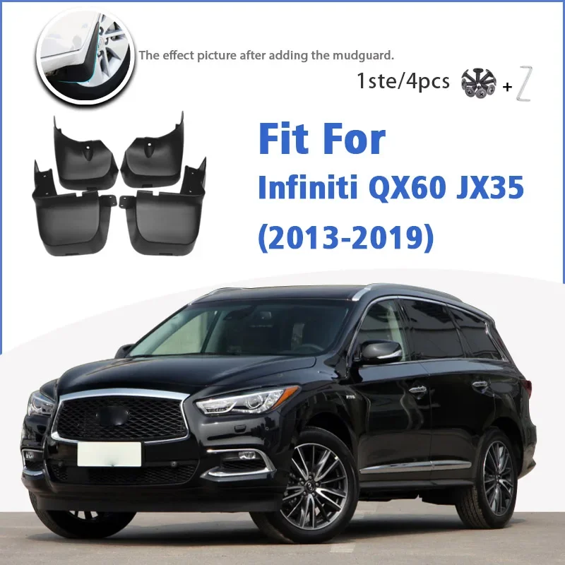 

Mudguard For Infiniti JX35 QX60 2013-2019 4pcs Mudflaps Mudguards Car Accessories Splash Guard Fender 2014 2015 2016 2017 2018