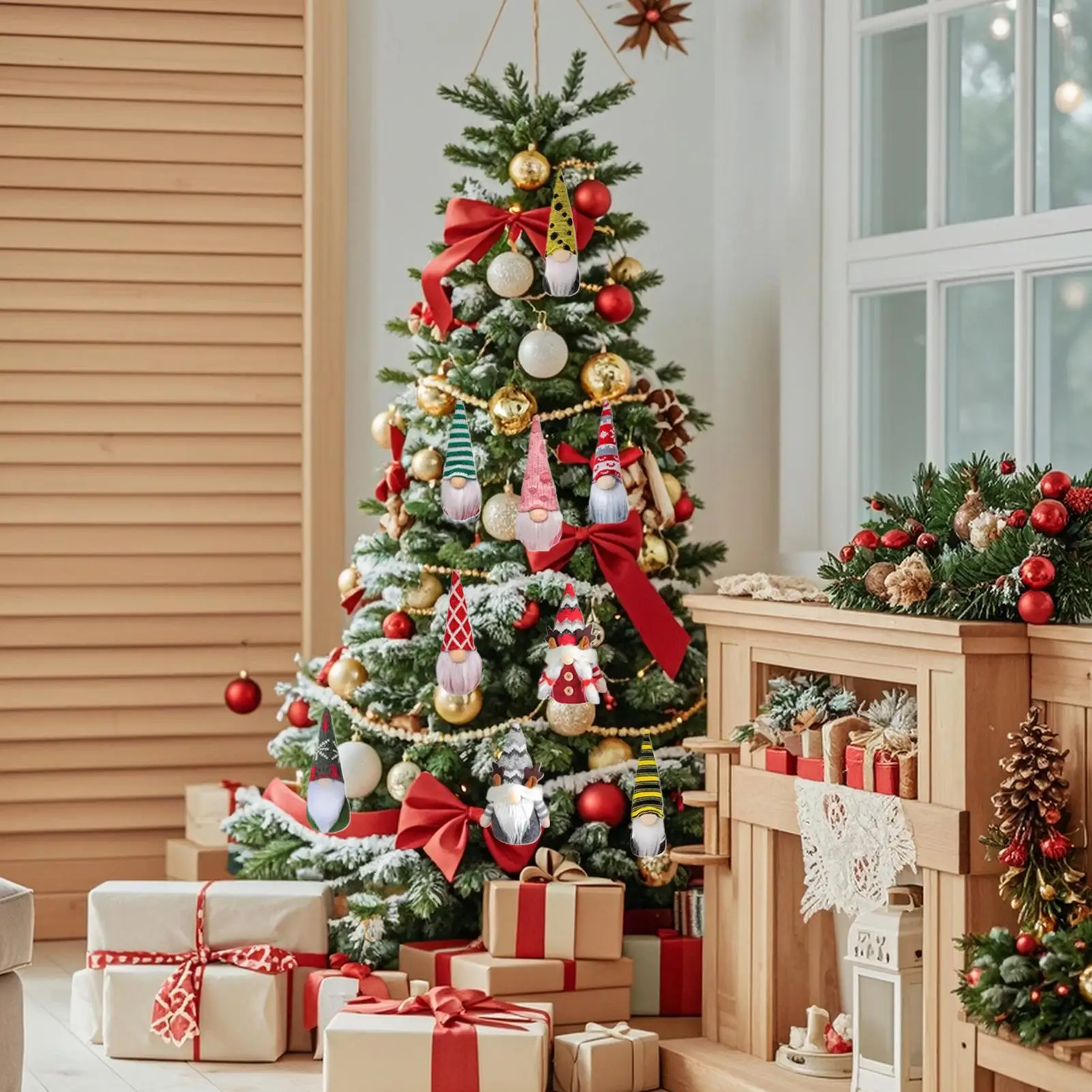 

Рождественский календарь обратного отсчета в виде гнома, милые плюшевые гномы, праздничный подарок, 24-дневные куклы-гномы, календарь обратного отсчета для настольной центральной части