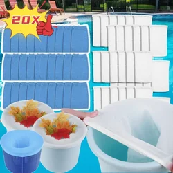 20/5Pcs Filter Storage Pool Skimmer Socks For Basket Skimmer Outdoor Pool Cleaning Filters Net Nylon Swimming Pool Filter Socks