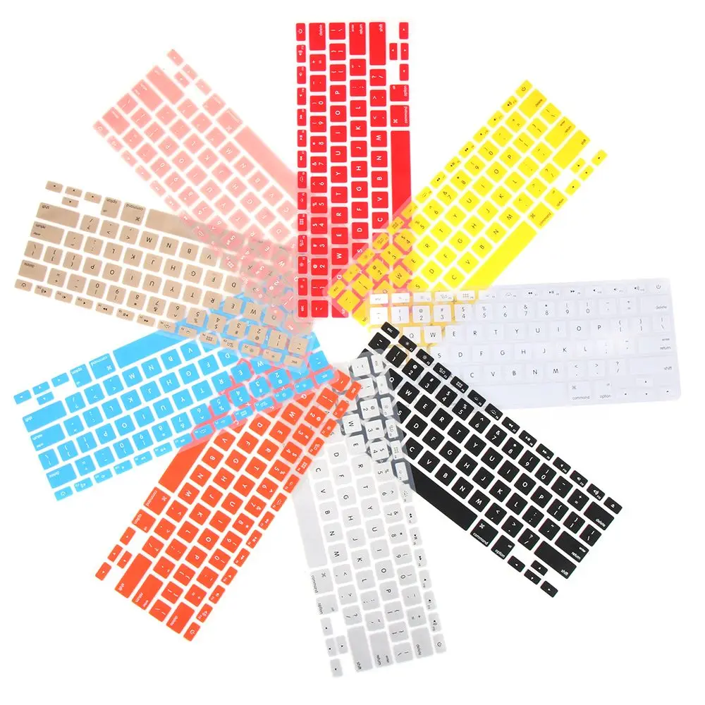 Sticker Film Silicone Candy Colors Keyboard Cover For Apple Macbook Pro Air 13