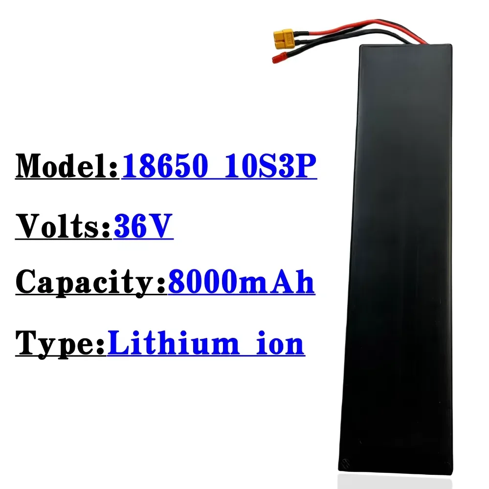 36V 8000mAh Li-ion Rechargeable Battery Pack