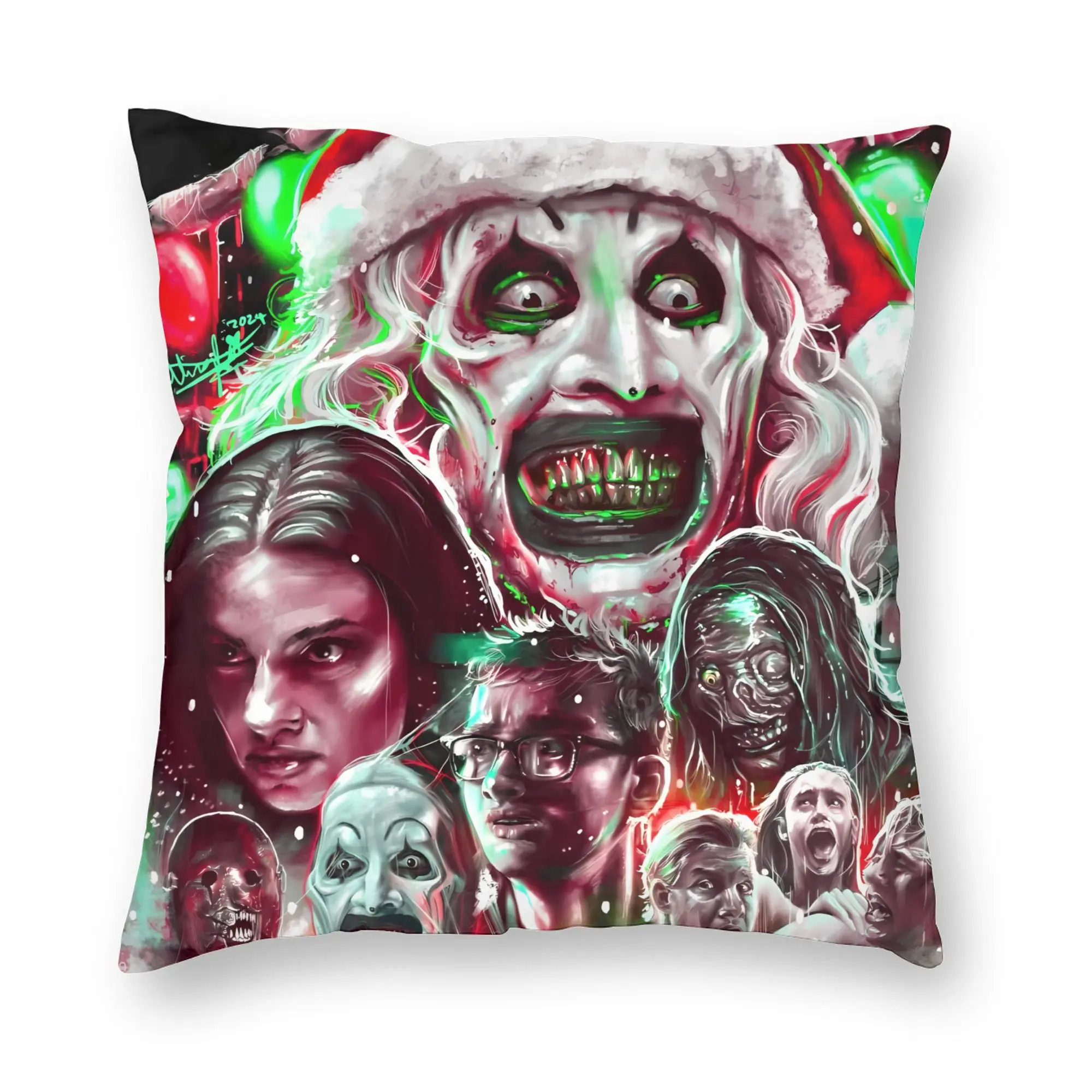 Pillow Cover Terrifier Movie  Kawaii Pillow Case For Living Room Chair Pillowcases